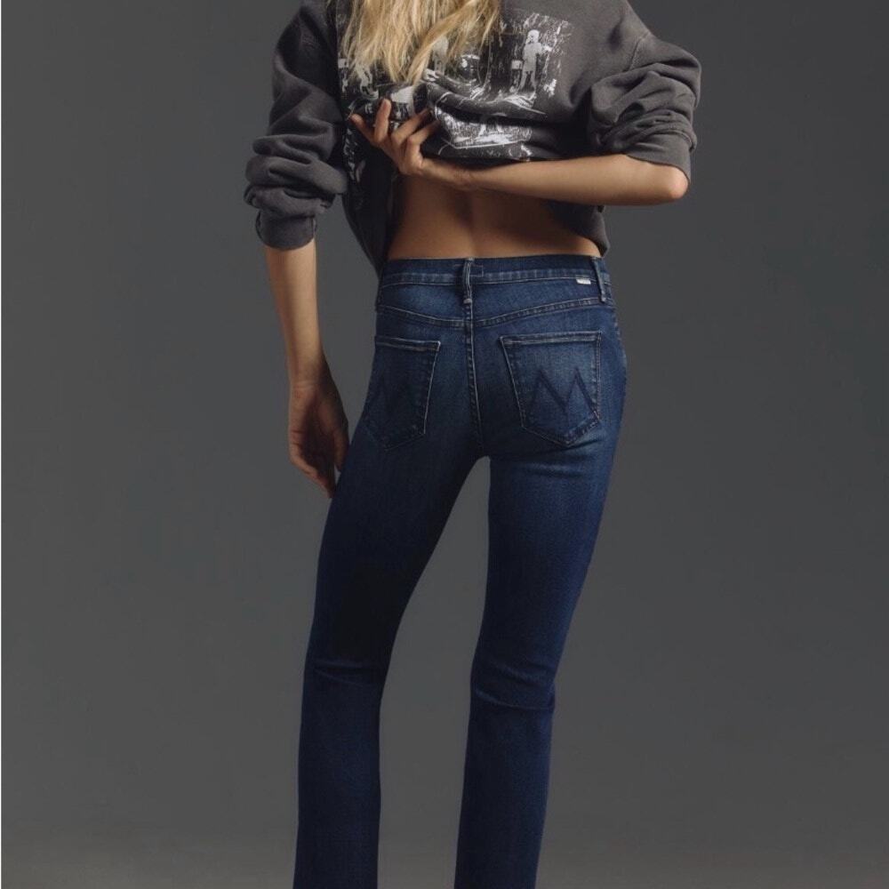 Mother The Dazzler Mid Rise Ankle Straight Leg Jeans In Heirloom 32 - Picture 3 of 8